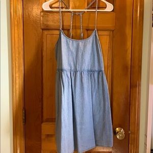 American Eagle Chambray Babydoll Dress